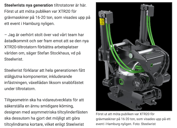 XTR tiltrotator